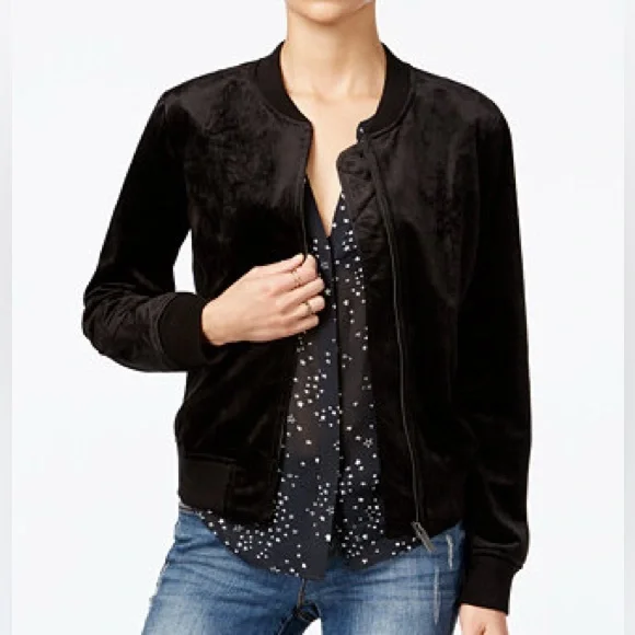 Sanctuary Velvet Bomber Jacket - Picture 2 of 5